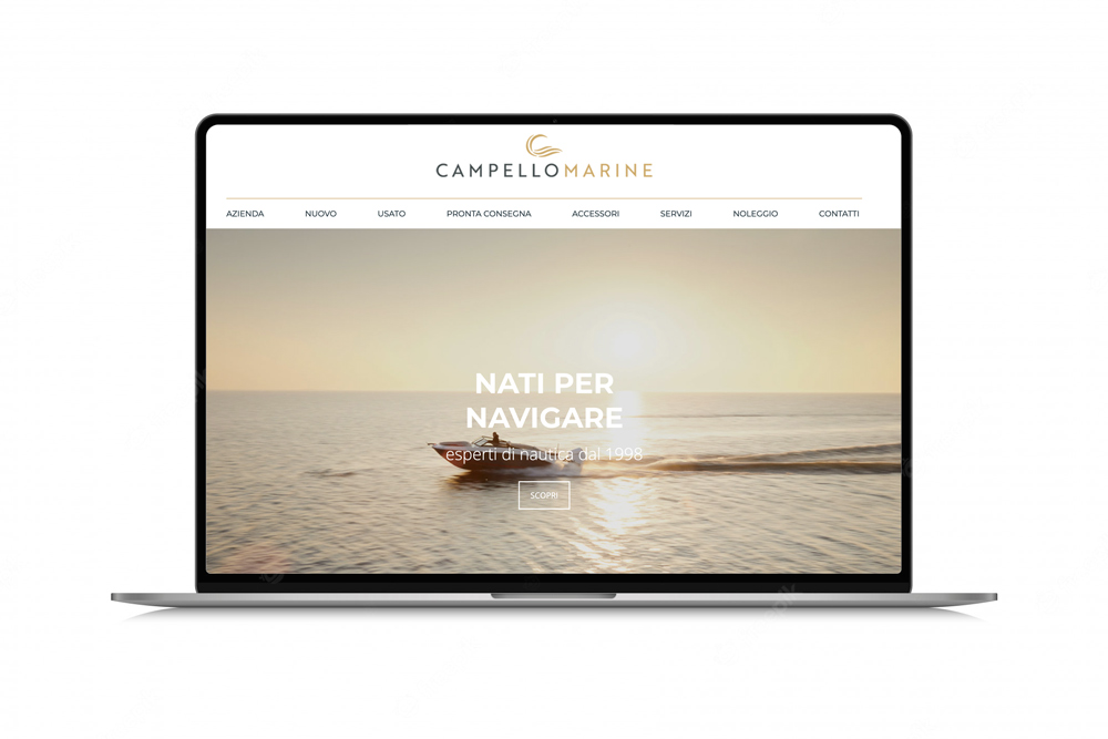 Design e concept nuovo sito Campello Marine